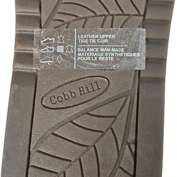 Cobb Hill May Leather Asymmetrical Slide Sandals Women’s 8 X Wide Sage Comfort - Picture 13 of 13